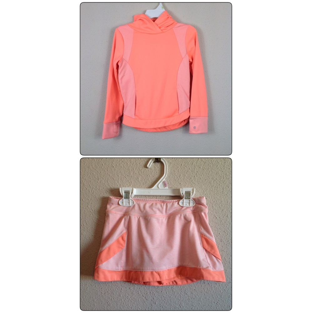 C9 by Champion Neon Stripe Hoodie Skort Set